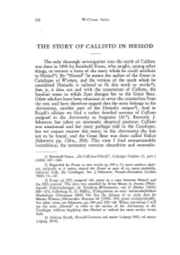 The Story of Callisto in Hesiod