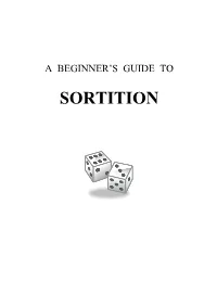 A Beginner's Introduction to Sortition