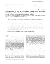 Emerging Roles of Arf-Like GTP-Binding Proteins