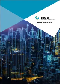 Hexagon Annual Report 2020 1 Hexagon in Brief