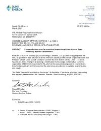Oconee Nuclear Station, Units No. 1, 2, and 3 Docket No