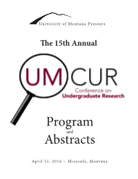 Program Abstracts