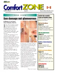 Sun Damage Not Glamourous (Click on the Page Numbers to Go Directly to the Section) „ Blame It on Coco