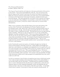 The Ashram and the Eucharist by Bede Griffiths/ OSB Cam The