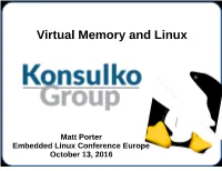 Virtual Memory and Linux