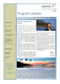 BARS Program Update April 2012 Newsletter