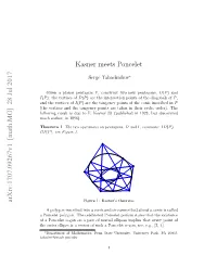 Kasner Meets Poncelet Arxiv:1707.09267V1 [Math.MG] 28