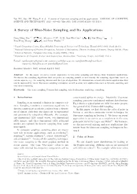 A Survey of Blue-Noise Sampling and Its Applications