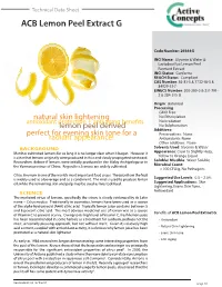 ACB Lemon Peel Extract G