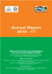 Annual Report, 2016-17