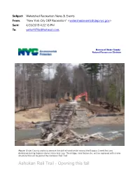 Ashokan Rail Trail Opening This Fall
