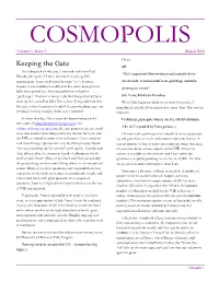 Cosmopolis 3 (Editor’S Note: Mr
