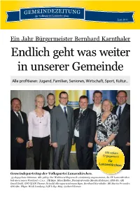 Endlich Geht Was Weiter in Unserer Gemeinde