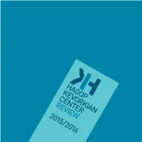 Hagop Kevorkian Center 2015/2016 Review