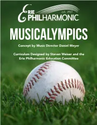 Musicalympics Curriculum Upload