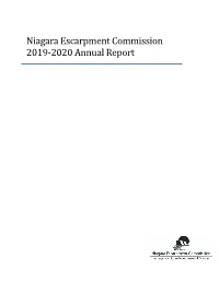 Niagara Escarpment Commission 2019-2020 Annual Report