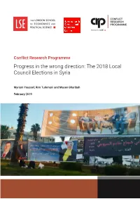 Progress in the Wrong Direction: the 2018 Local Council Elections in Syria