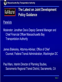The Latest on Joint Development Policy Guidance Panelists