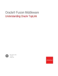 Understanding Oracle Toplink