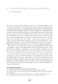 V. the Five-Part Diptych As a Manifestation of Orthodoxy