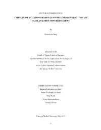 A Structural Analysis of Sharing Economy Leveraging Location and Image Analytics Using Deep Learing