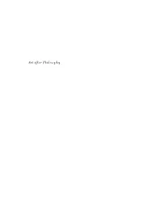 Art After Philosophy