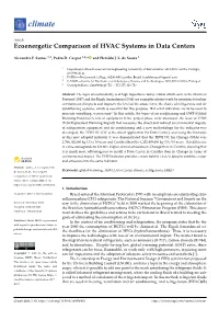 Ecoenergetic Comparison of HVAC Systems in Data Centers
