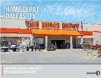 Home Depot Dallas, TX