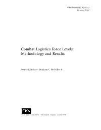 Combat Logistics Force Levels: Methodology and Results