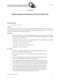 Determining the Rotation Period of the Sun