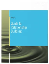 Guide to Relationship Building Toolkit