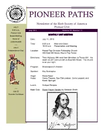 Pioneer Paths