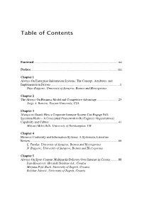 Table of Contents