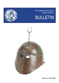 The Australian Archaeological Institute at Athens BULLETIN