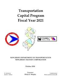 Transportation Capital Program Fiscal Year 2021