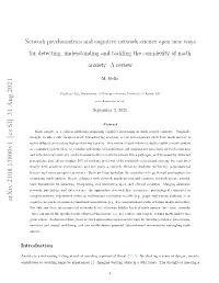 Arxiv:2108.13800V1 [Cs.SI] 31 Aug 2021 Cognitive Networks of Semantic/Emotional Associations (E.G