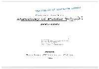 Directory of Public Schools