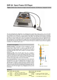 EXP-26 Open Frame CD Player