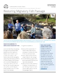 Restoring Migratory Fish Passage