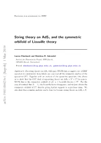 String Theory on Ads3 and the Symmetric Orbifold of Liouville Theory
