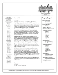 Tonight's Program