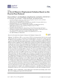 A Novel Massive Deployment Solution Based on the Peer-To-Peer Protocol