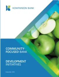 Community- Focused Bank Development Initiatives