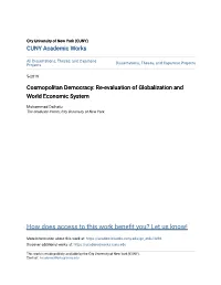 Cosmopolitan Democracy: Re-Evaluation of Globalization and World Economic System