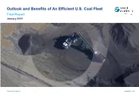 Outlook and Benefits of an Efficient U.S. Coal Fleet Final Report January 2019