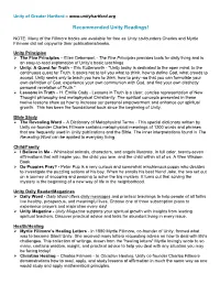 Recommended Unity Readings!