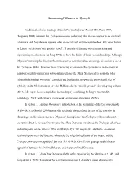 Representing Difference in Odyssey 9 Traditional Colonial Readings Of
