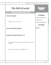 Session the Fall of Lucifer