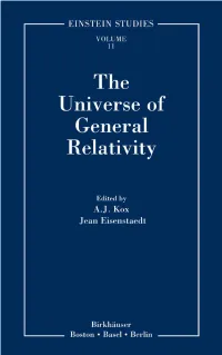 The Universe of General Relativity, Springer 2005.Pdf