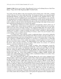 203 Stanley L. Jaki. Science and Creation: from Eternal Cycles to An